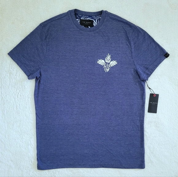 Ted Baker Heather Blue💙 Logo Tee👕 - NWT - Picture 10 of 13